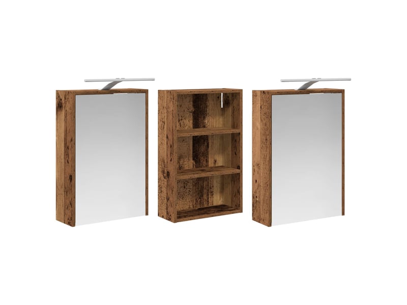  Ensemble de meubles de salle de bain 3 pcs 126x16x62.5 cm shl8605  - Conforama E