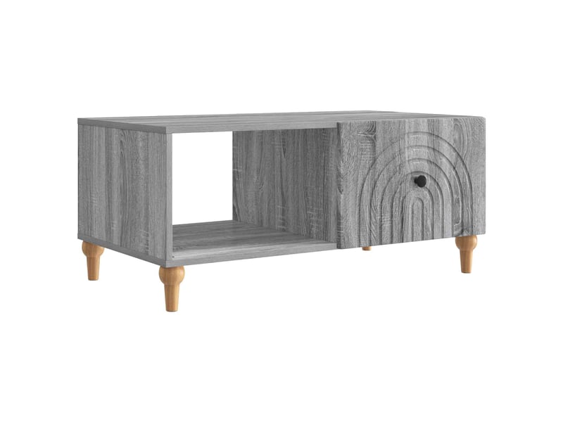 Table basse - table de salon - table à thé sonoma gris 90 x 50 x 40 cm bois d'ingénierie - Conforama A