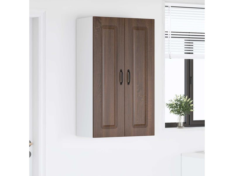  Meuble mural de cuisine | armoire de cuisine chêne brun 60x31x100cm shl7028  - Conforama D