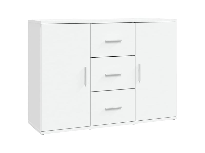  Buffet - bahut - meuble de rangement blanc 91x29,5x65 cm bois d'ingénierie  - Conforama A
