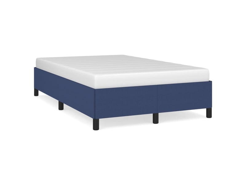  Lit double- lit adulte -  cadre de lit sans matelas bleu 120x190 cm tissu  - Conforama A