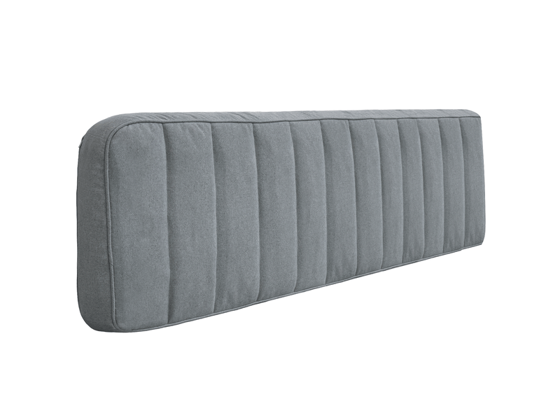  Tête de lit vercart 160x60 cm gris moderne - rembourrage 100 mm, polyester  - Conforama A