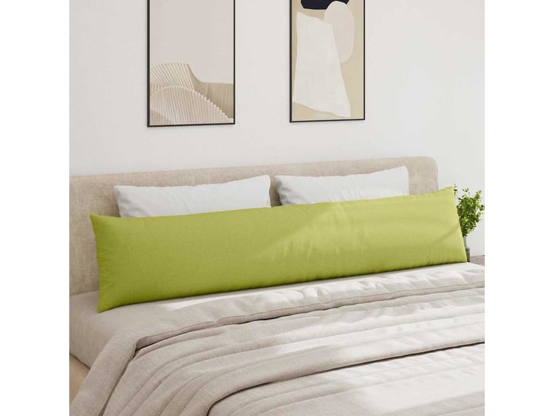  Lot de 2 coussins de canapé, coussins décoratifs tissu vert clair 200 x 40 cm cf58973  - Conforama D