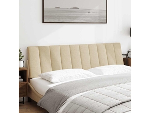 Coussin de tête de lit, coussin décoratif hanko crème 180 cm tissu