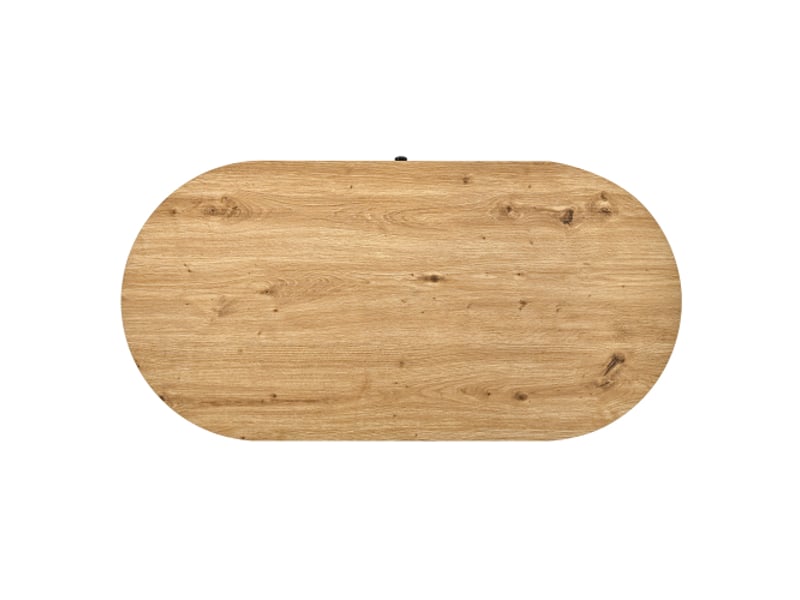  Table basse - avec rangement - avec tiroirs - design moderne - 2 tiroirs - panneau de fibres de densité moyenne - chêne - pour salon et séjour 100x50x40cm - Conforama A