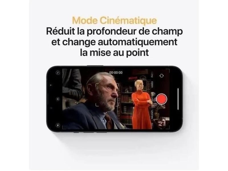  Smartphone 5g 128 go midnight double capteur photo a15 bionic 6,1 super retina xdr  - Conforama C