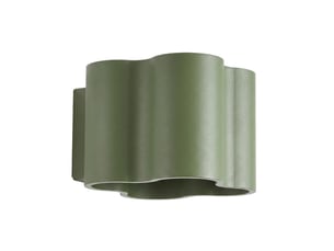Applique ovio vert olive g9 aluminium moderne 10x12x14.5cm