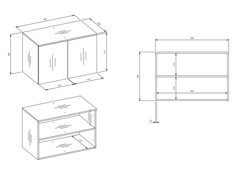  Malwa ss-90l - armoire avec miroir et rehausse - 2 portes, 2 tiroirs - 90x240x50 cm - BLANC  - Conforama E