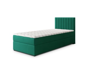 Lit avec rangement 90x200 cm <strong>MASSENO</strong>  <strong></strong> coloris vert