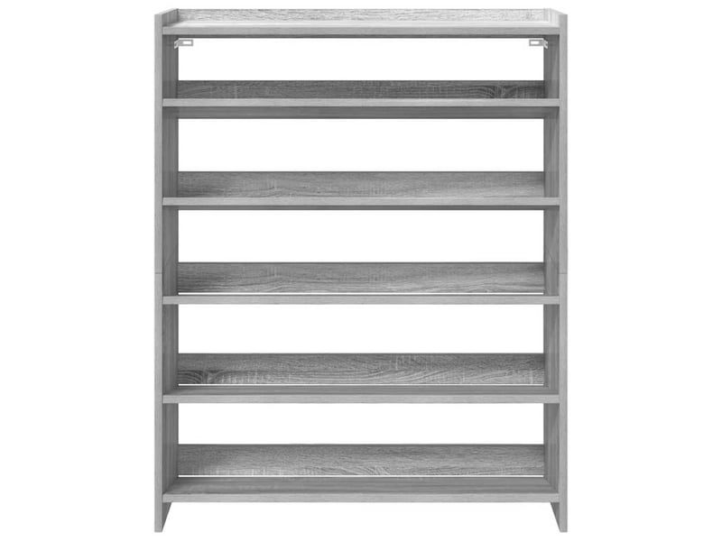  Meuble à chaussures, étagère à chaussures sonoma gris 80x25x100 cm bois d'ingénierie  - Conforama D
