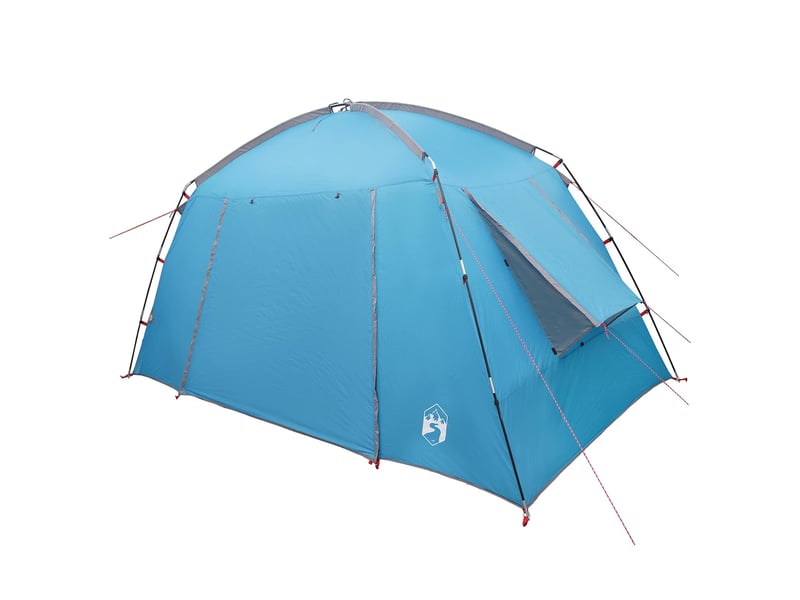 Tente de camping, tente cabane 4 personne bleu polyester - Conforama C