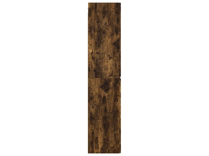 Cabinet salle de bain mural, meuble de rangement chêne fumé 33x34.5x160 cm shl7492 - Conforama D