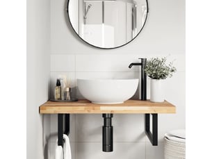 Dessus de meuble de salle de bain non traité bois d'acacia shl3840