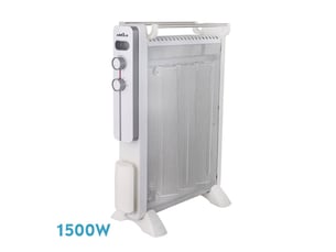 Fabrilamp caicos radiateur mica 1500 w 3 éléments blanc et gris