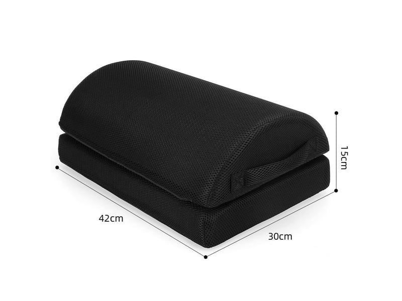 Repose-pieds bureau avec 2 options de hauteur réglable double - Conforama B