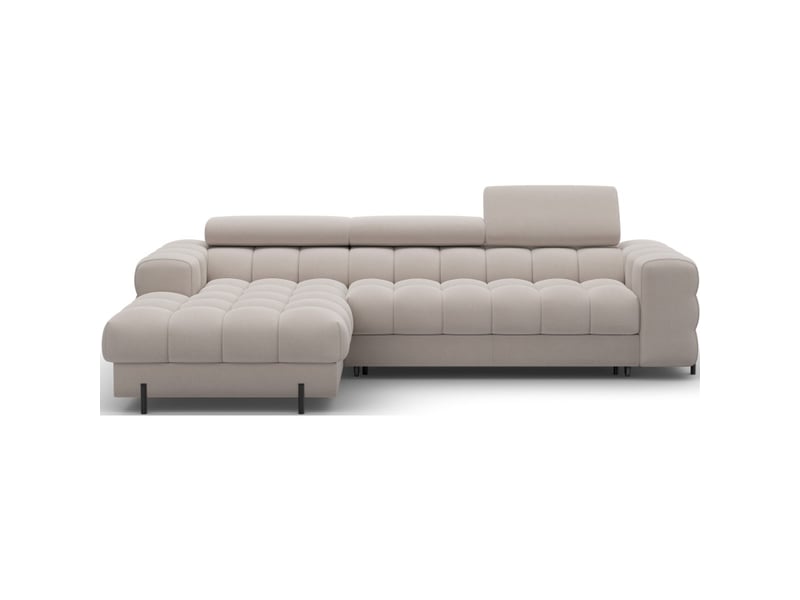  Canapé d'angle gauche convertible beige confort premium 285x99x181cm filtro  - Conforama A
