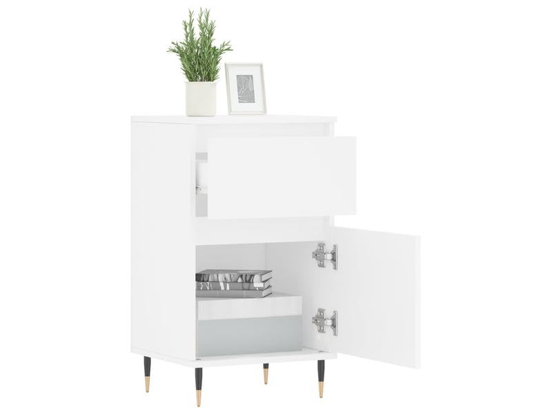  Buffets 2 pcs - bahut - meuble de rangement blanc 40x35x70 cm bois d’ingénierie  - Conforama D