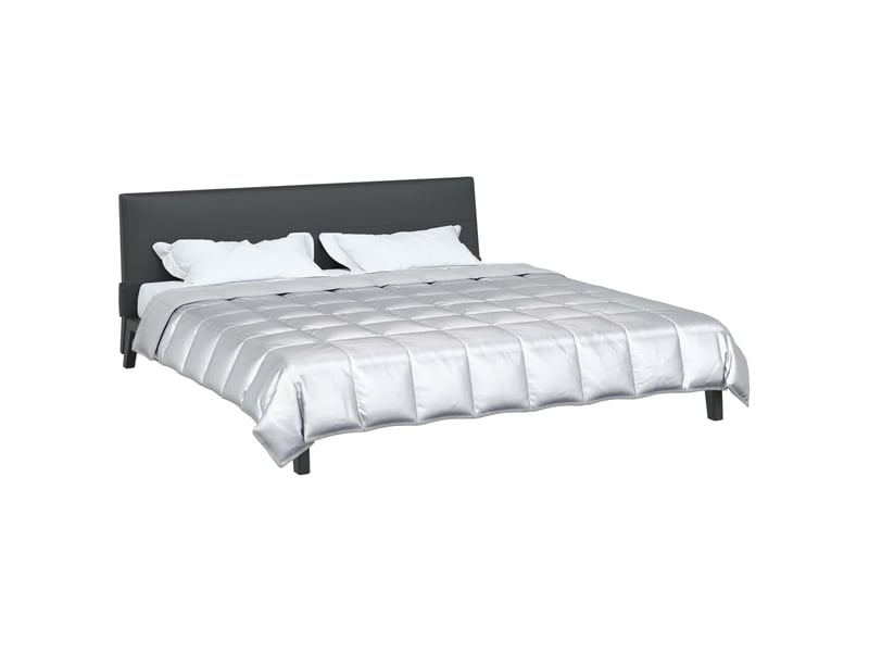 Duvet - couette complet toute l'année 240 x 260 cm 300 gsm argenté - Conforama C