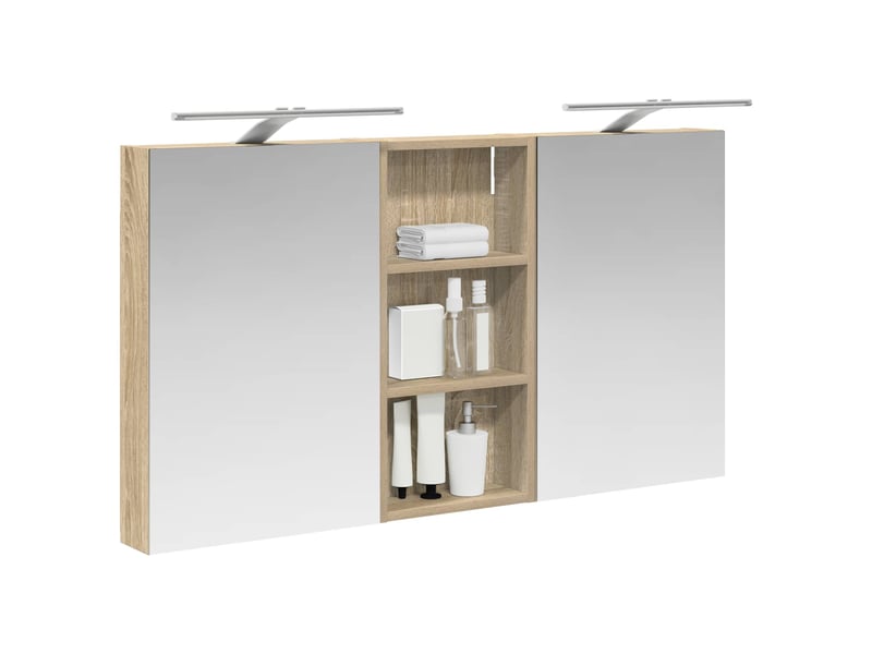  Ensemble de meubles de salle de bain 3 pcs 110x10.5x60.5 cm shl590  - Conforama C