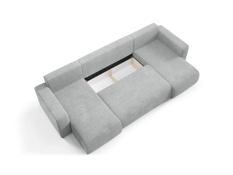 Canapé d'angle convertible evora u gris - Conforama E