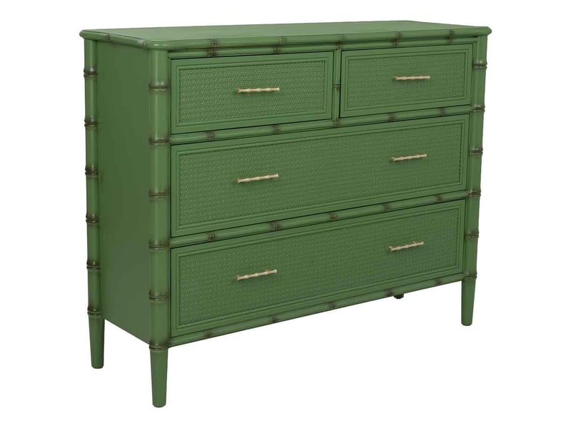  Commode en bois vert 117x39x92 cm h  - Conforama A