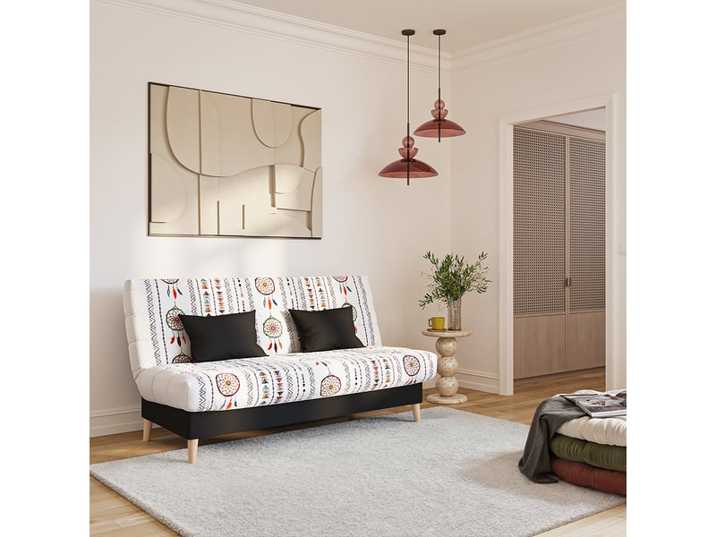 Blanc à motifs