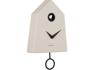 Horloge murale grafico cuckoo gris clair