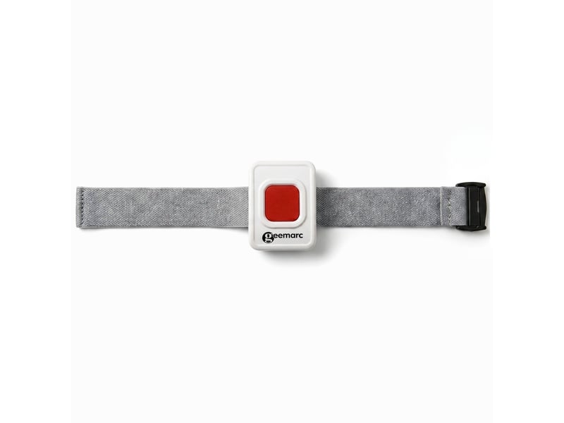  Bracelet d'alerte senior pour geemarc cl9000 avec bouton sos et témoin led geemarc gris REMOTE_CL9000 - Conforama B