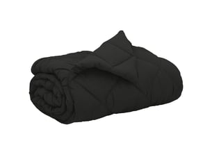 Duvet - couette complet toute l'année noir 200 x 220 cm microfibre