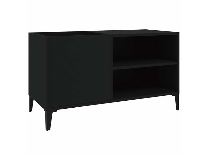  Armoire à disques, armoire de rangement noir 84,5x38x48 cm bois d'ingénierie  - Conforama A