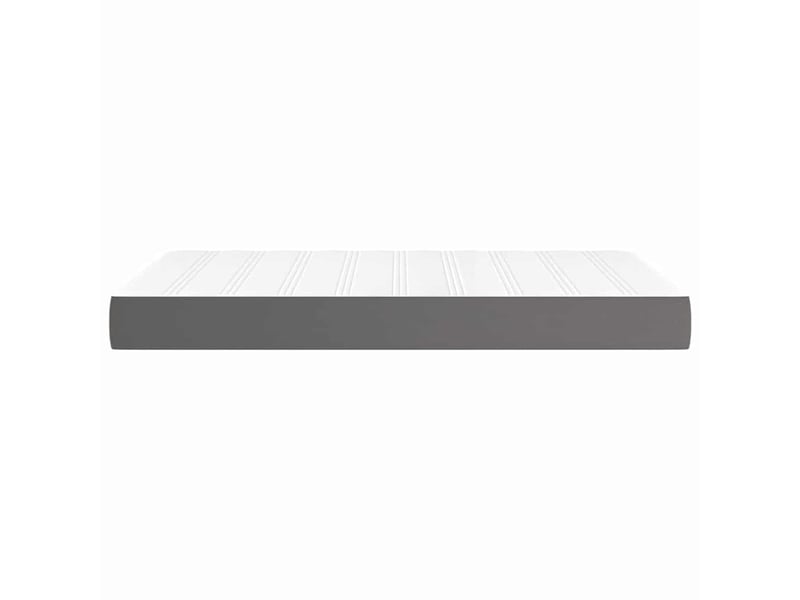 Matelas de lit à ressorts ensachés fermeté moyenne gris 120x200x20cm similicuir - Conforama D