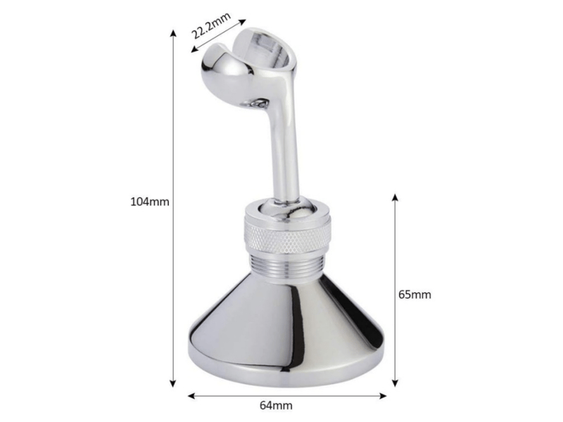  Support de douche mural support mural pour douchette orientable 360°pour douchette ou pommeau de douche.  - Conforama B
