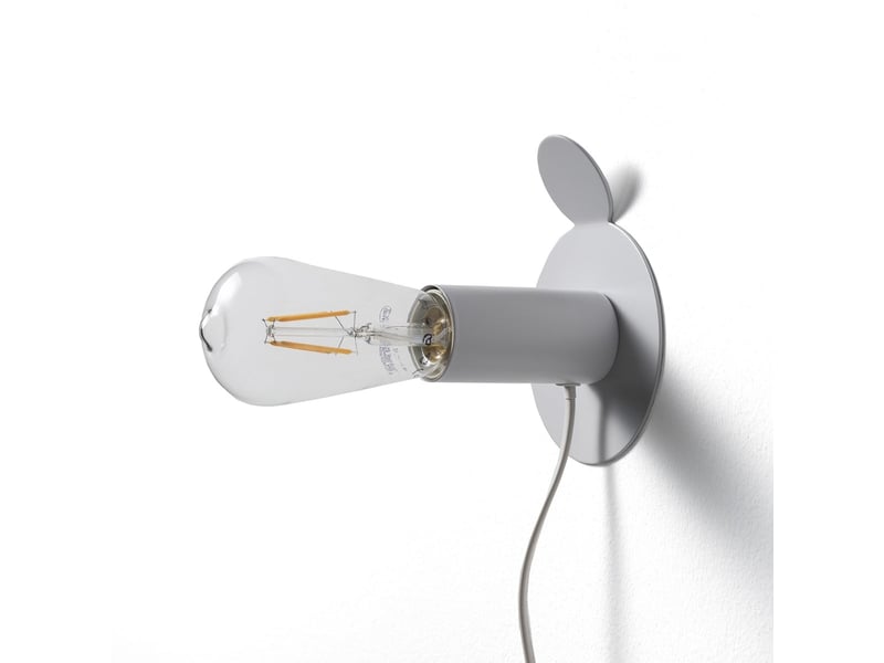 Lampe de table magnétique blanche en métal mat derby  - Conforama C