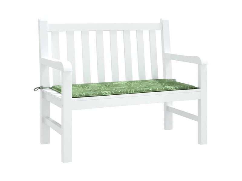  Coussin de banc de jardin, coussin d'assise motif de feuilles 120x50x3 cm cf52750  - Conforama C
