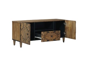 Meuble tv coloris marron 105 cm   