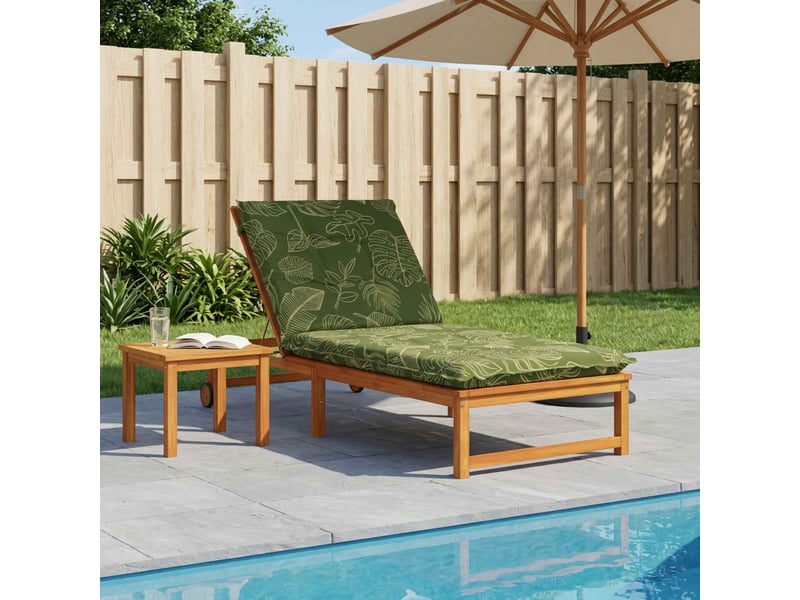 Coussin de transat, coussin pour bain de soleil gemert 100 % polyester modèle feuille cf56162 - Conforama B
