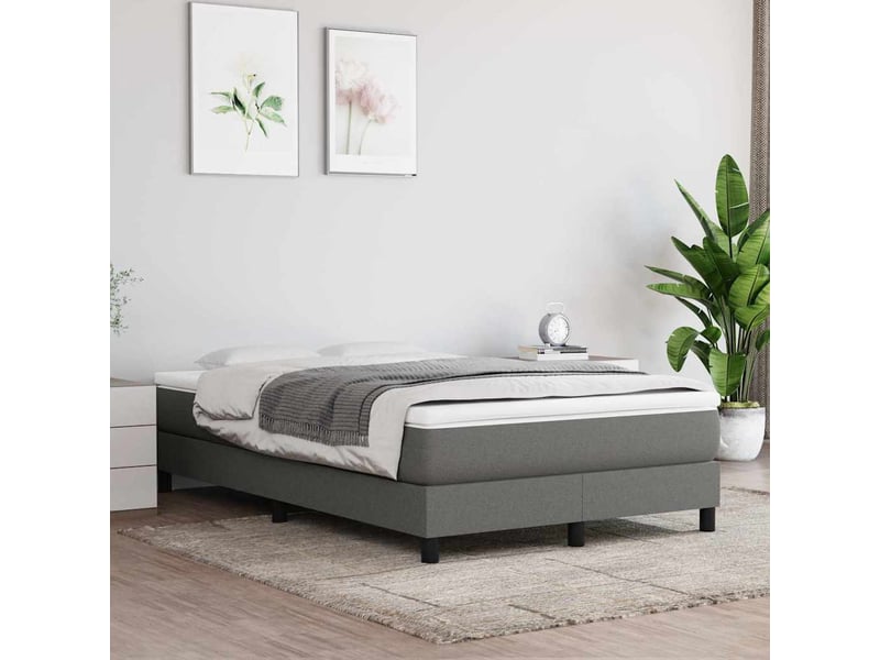  Matelas de lit à ressorts ensachés fermeté moyenne gris foncé 120x200x20 cm  - Conforama B