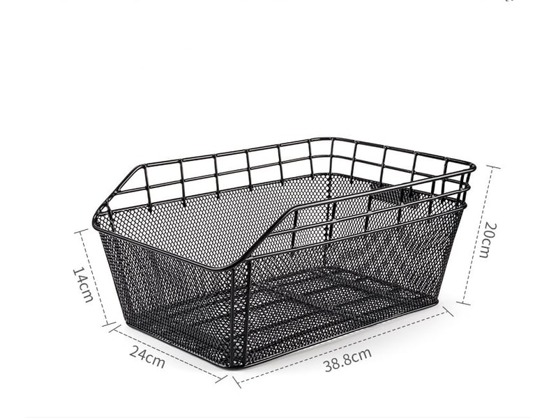  Panier à vélo arrière avec filet à bagages réglable et housse imperméable  - Conforama B