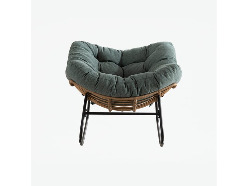  Fauteuil à bascule moderne en chenille, pour salon, chambre et chambre de bébé  - Conforama A