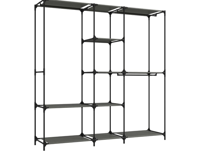  Armoire de rangement 182x43x182 cm portable sans outils noir  - Conforama A
