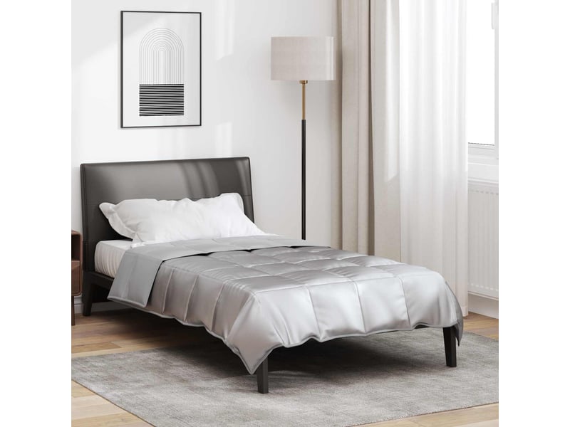 Duvet - couette complet toute l'année 140 x 220 cm 300 gsm argenté - Conforama B