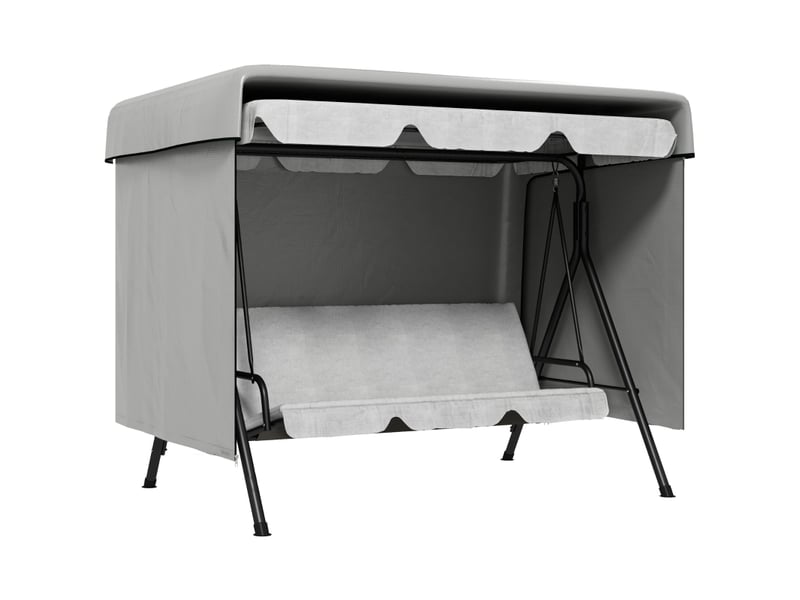 Funda protectora impermeable para balancín de jardín 3 plazas con cremallera antipolvo y antiviento 215x155x150 cm - Conforama A