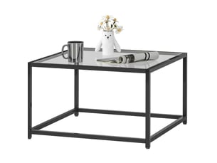 Table basse carré(e) coloris noir <strong>WISHDOR</strong> <strong></strong> - 68 cmx68 cm