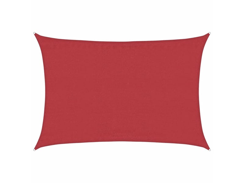  Voile d'ombrage - voile d'ombre - voile parasol 160 gm² rouge 4x6 m pehd  - Conforama A