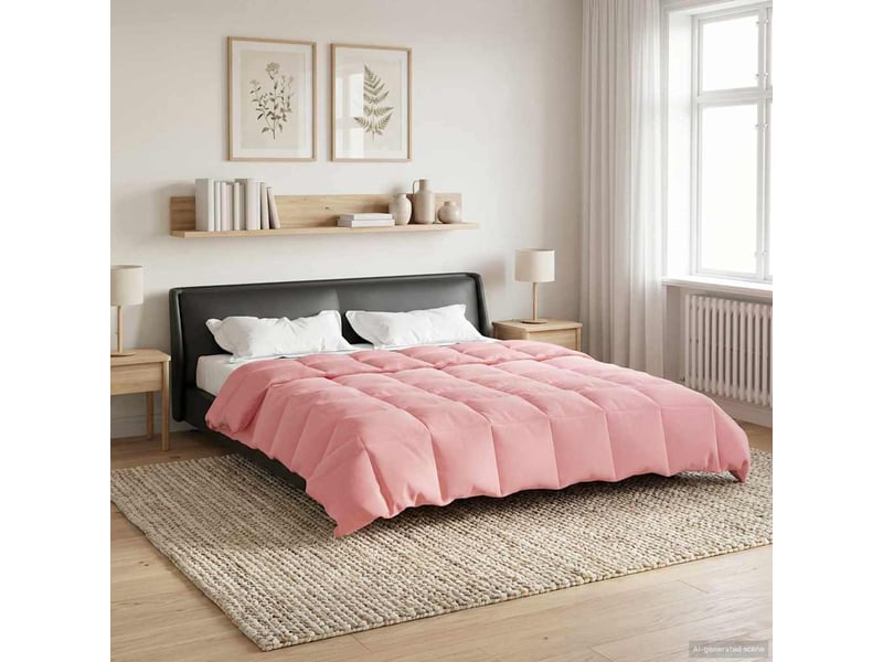  Couette - duvet d'été 200 x 220 cm été microfibre (100% polyester) rose  - Conforama B