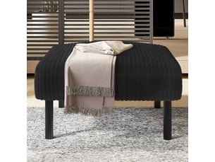 Pouf / repose pied ARVELLA  noir