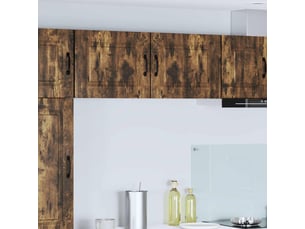 Meuble mural de cuisine | armoire de cuisine 2 pcs chêne fumé shl6308
