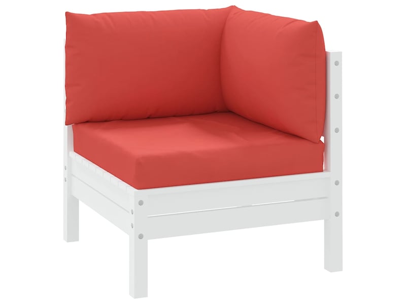  Lot de 3 coussins de palette, coussins de canapé rouge tissu oxford cf59710  - Conforama C