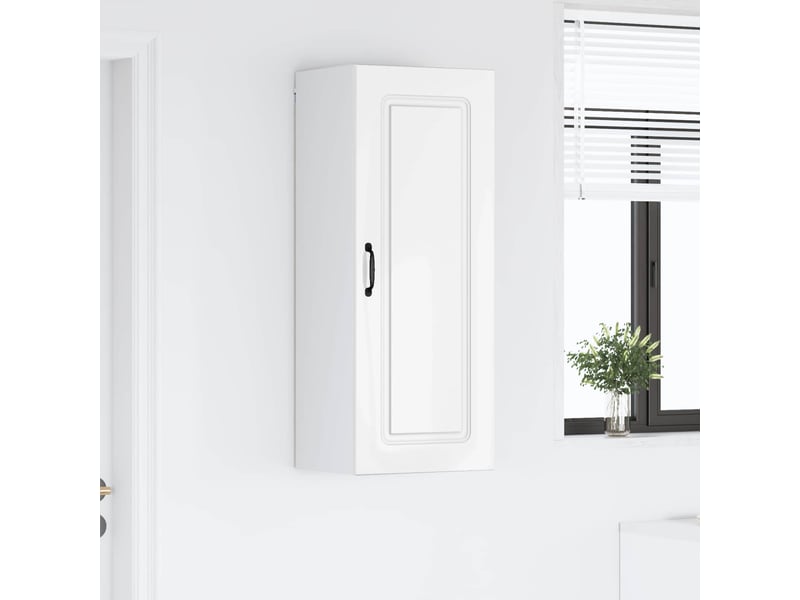 Meuble mural de cuisine | armoire de cuisine blanc brillant shl5184 - Conforama D