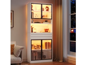 Vitrine coloris blanc <strong>WISHDOR</strong> <strong></strong> - 80 cmx200 cm